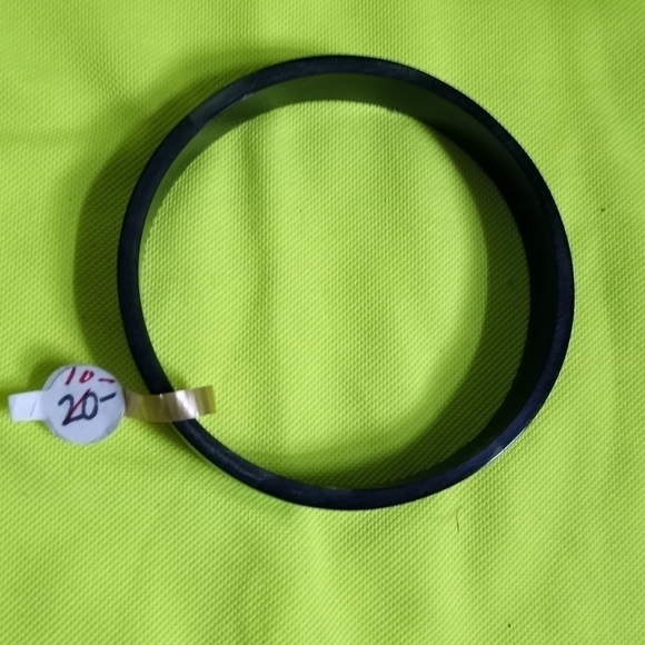 Black gray solid Bangle bracelet - Picture 6 of 6